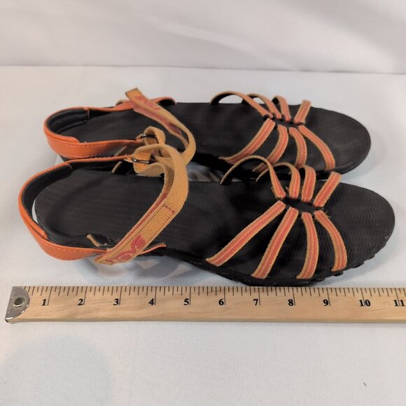 Teva Kayenta Womens 11 Adjustable Strap Sandals 6310 Orange Waterproof Shoes - Picture 14 of 14